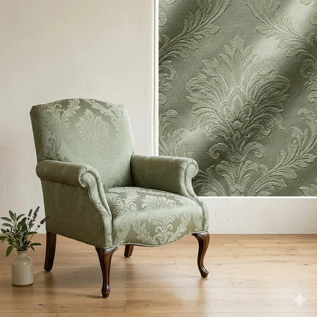 Tuscan Chenille sofa D'Decor Upholstery Fabrics store Udaipur