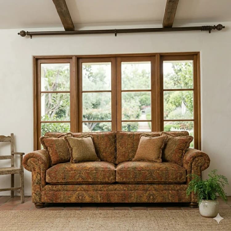 DDecor upholstery sofa fabric in velvet and linen at Uniq Decor Udaipur