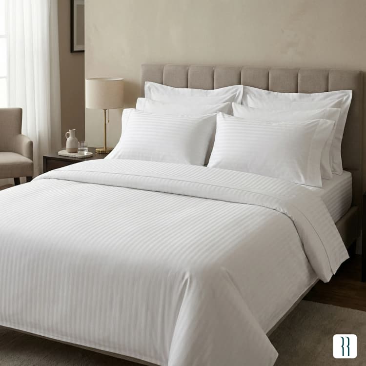Roserro luxury 300 thread count hotel bed sheets and bedding supplier Udaipur