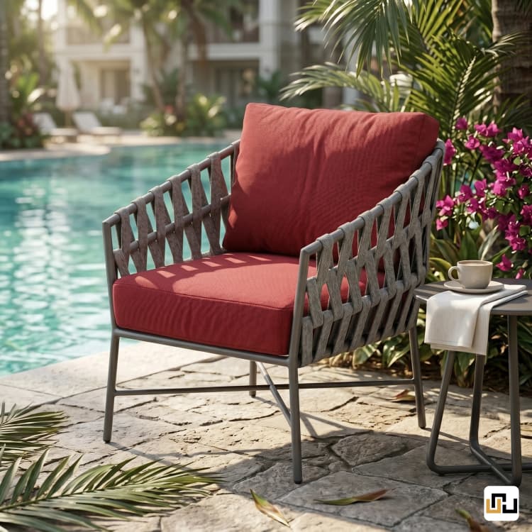 LaxRee all-weather outdoor patio chairs and resort poolside lounge furniture Rajasthan