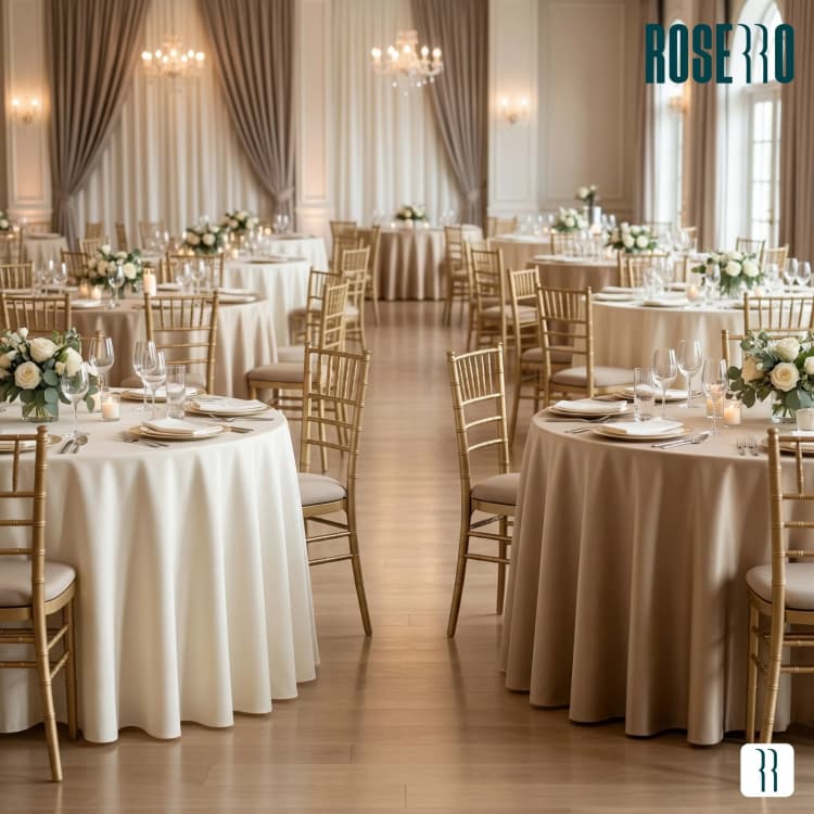Roserro fine dining restaurant table linens and runners supplier Rajasthan