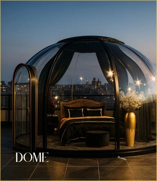 LaxRee prefabricated luxury glamping space pod capsule for luxury resorts in Rajasthan
